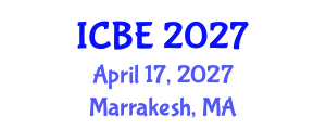 International Conference on Biomedical Engineering (ICBE) April 17, 2027 - Marrakesh, Morocco International Conference on Biomedical Engineering (ICBE) April 17, 2027 - Marrakesh, Morocco