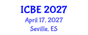 International Conference on Biomedical Engineering (ICBE) April 17, 2027 - Seville, Spain International Conference on Biomedical Engineering (ICBE) April 17, 2027 - Seville, Spain
