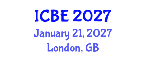 International Conference on Biomedical Engineering (ICBE) January 21, 2027 - London, United Kingdom International Conference on Biomedical Engineering (ICBE) January 21, 2027 - London, United Kingdom