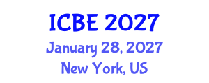 International Conference on Biomedical Engineering (ICBE) January 28, 2027 - New York, United States International Conference on Biomedical Engineering (ICBE) January 28, 2027 - New York, United States