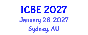 International Conference on Biomedical Engineering (ICBE) January 28, 2027 - Sydney, Australia International Conference on Biomedical Engineering (ICBE) January 28, 2027 - Sydney, Australia