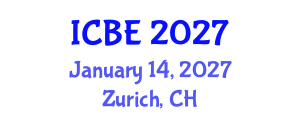 International Conference on Biomedical Engineering (ICBE) January 14, 2027 - Zurich, Switzerland International Conference on Biomedical Engineering (ICBE) January 14, 2027 - Zurich, Switzerland