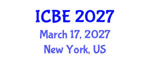 International Conference on Biomedical Engineering (ICBE) March 17, 2027 - New York, United States International Conference on Biomedical Engineering (ICBE) March 17, 2027 - New York, United States