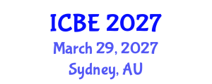 International Conference on Biomedical Engineering (ICBE) March 29, 2027 - Sydney, Australia International Conference on Biomedical Engineering (ICBE) March 29, 2027 - Sydney, Australia