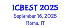 International Conference on Biomedical Engineering Systems and Technologies (ICBEST) September 16, 2025 - Rome, Italy