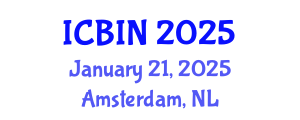 International Conference on Biomedical Imaging and Nanomedicine (ICBIN) January 21, 2025 - Amsterdam, Netherlands