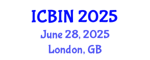 International Conference on Biomedical Imaging and Nanomedicine (ICBIN) June 28, 2025 - London, United Kingdom