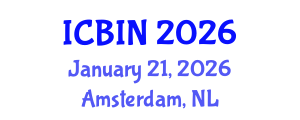 International Conference on Biomedical Imaging and Nanomedicine (ICBIN) January 21, 2026 - Amsterdam, Netherlands