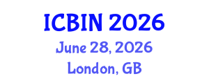 International Conference on Biomedical Imaging and Nanomedicine (ICBIN) June 28, 2026 - London, United Kingdom