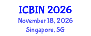 International Conference on Biomedical Imaging and Nanomedicine (ICBIN) November 18, 2026 - Singapore, Singapore