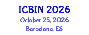 International Conference on Biomedical Imaging and Nanomedicine (ICBIN) October 25, 2026 - Barcelona, Spain