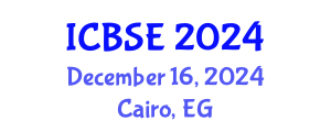 International Conference on Biomedical Science and Engineering (ICBSE) December 16, 2024 - Cairo, Egypt