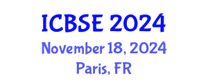 International Conference on Biomedical Science and Engineering (ICBSE) November 18, 2024 - Paris, France