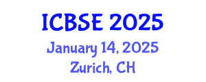 International Conference on Biomedical Science and Engineering (ICBSE) January 14, 2025 - Zurich, Switzerland