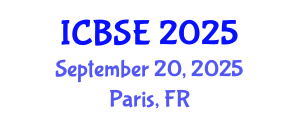 International Conference on Biomedical Science and Engineering (ICBSE) September 20, 2025 - Paris, France