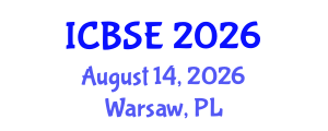 International Conference on Biomedical Science and Engineering (ICBSE) August 14, 2026 - Warsaw, Poland