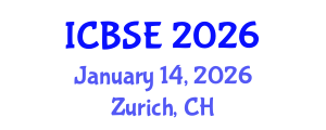 International Conference on Biomedical Science and Engineering (ICBSE) January 14, 2026 - Zurich, Switzerland