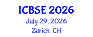 International Conference on Biomedical Science and Engineering (ICBSE) July 29, 2026 - Zurich, Switzerland