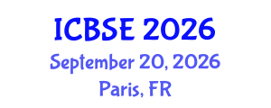 International Conference on Biomedical Science and Engineering (ICBSE) September 20, 2026 - Paris, France