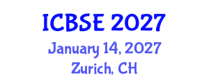 International Conference on Biomedical Science and Engineering (ICBSE) January 14, 2027 - Zurich, Switzerland International Conference on Biomedical Science and Engineering (ICBSE) January 14, 2027 - Zurich, Switzerland