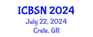 International Conference on Biomedical Science and Neuroscience (ICBSN) July 22, 2024 - Crete, Greece