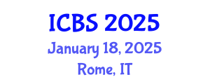 International Conference on Biomedical Sciences (ICBS) January 18, 2025 - Rome, Italy