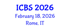 International Conference on Biomedical Sciences (ICBS) February 18, 2026 - Rome, Italy