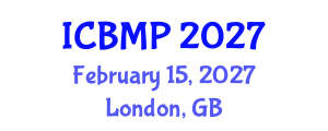 International Conference on Biomedicine and Medical Pharmacology (ICBMP) February 15, 2027 - London, United Kingdom International Conference on Biomedicine and Medical Pharmacology (ICBMP) February 15, 2027 - London, United Kingdom