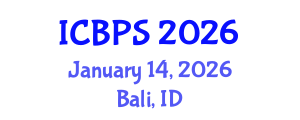 International Conference on Biomedicine and Pharmaceutical Sciences (ICBPS) January 14, 2026 - Bali, Indonesia