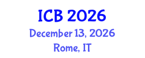 International Conference on Biometeorology (ICB) December 13, 2026 - Rome, Italy International Conference on Biometeorology (ICB) December 13, 2026 - Rome, Italy