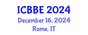 International Conference on Biophysical and Biomedical Engineering (ICBBE) December 16, 2024 - Rome, Italy