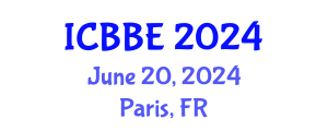 International Conference on Biophysical and Biomedical Engineering (ICBBE) June 20, 2024 - Paris, France