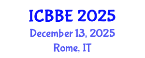 International Conference on Biophysical and Biomedical Engineering (ICBBE) December 13, 2025 - Rome, Italy