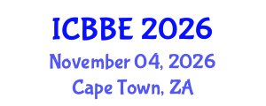 International Conference on Biophysical and Biomedical Engineering (ICBBE) November 04, 2026 - Cape Town, South Africa