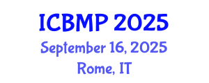 International Conference on Biophysics and Medical Physics (ICBMP) September 16, 2025 - Rome, Italy