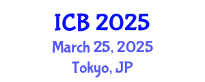International Conference on Biophysics (ICB) March 25, 2025 - Tokyo, Japan