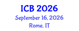 International Conference on Biophysics (ICB) September 16, 2026 - Rome, Italy