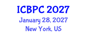 International Conference on Biopolymers and Polymer Chemistry (ICBPC) January 28, 2027 - New York, United States International Conference on Biopolymers and Polymer Chemistry (ICBPC) January 28, 2027 - New York, United States