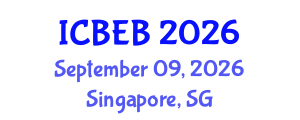 International Conference on Bioprocess Engineering in Biotechnology (ICBEB) September 09, 2026 - Singapore, Singapore