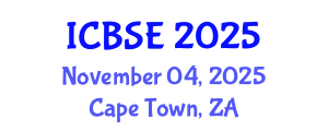 International Conference on Bioprocess Systems Engineering (ICBSE) November 04, 2025 - Cape Town, South Africa