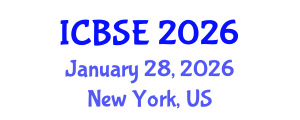 International Conference on Bioprocess Systems Engineering (ICBSE) January 28, 2026 - New York, United States