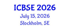 International Conference on Bioprocess Systems Engineering (ICBSE) July 15, 2026 - Stockholm, Sweden