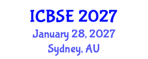 International Conference on Bioprocess Systems Engineering (ICBSE) January 28, 2027 - Sydney, Australia International Conference on Bioprocess Systems Engineering (ICBSE) January 28, 2027 - Sydney, Australia