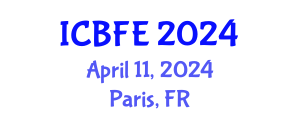 International Conference on Bioprocessing and Food Engineering (ICBFE) April 11, 2024 - Paris, France