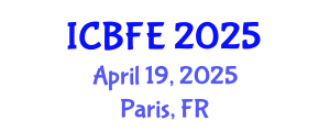 International Conference on Bioprocessing and Food Engineering (ICBFE) April 19, 2025 - Paris, France