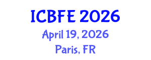 International Conference on Bioprocessing and Food Engineering (ICBFE) April 19, 2026 - Paris, France