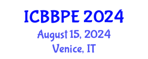 International Conference on Bioscience, Biochemical and Pharmaceutical Engineering (ICBBPE) August 15, 2024 - Venice, Italy