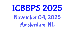 International Conference on Bioscience, Biochemistry and Pharmaceutical Sciences (ICBBPS) November 04, 2025 - Amsterdam, Netherlands