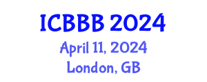 International Conference on Bioscience, Biotechnology, and Biochemistry (ICBBB) April 11, 2024 - London, United Kingdom