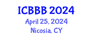 International Conference on Bioscience, Biotechnology, and Biochemistry (ICBBB) April 25, 2024 - Nicosia, Cyprus